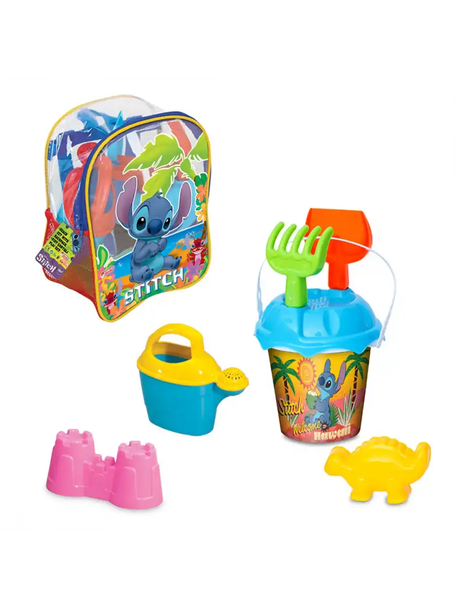 Stitch Resimli Sırt Çantalı Kova Kürek Seti 04063