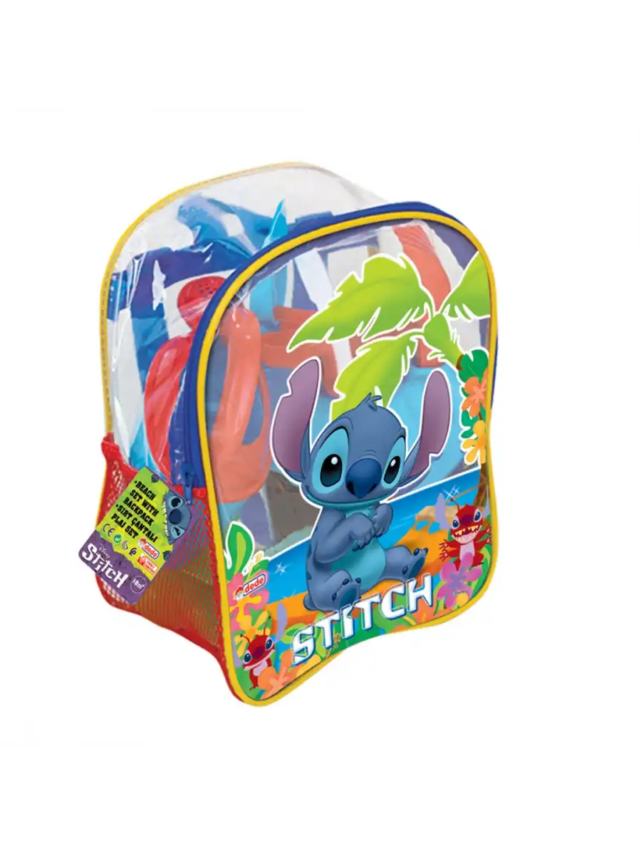 Stitch Resimli Sırt Çantalı Kova Kürek Seti 04063