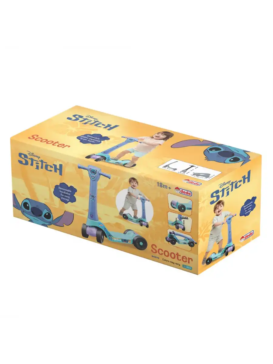 Stitch Scooter - Plastik Scooter - 4 Tekerli Scooter - Bingit - Kaykay Disney Stitch Scooter