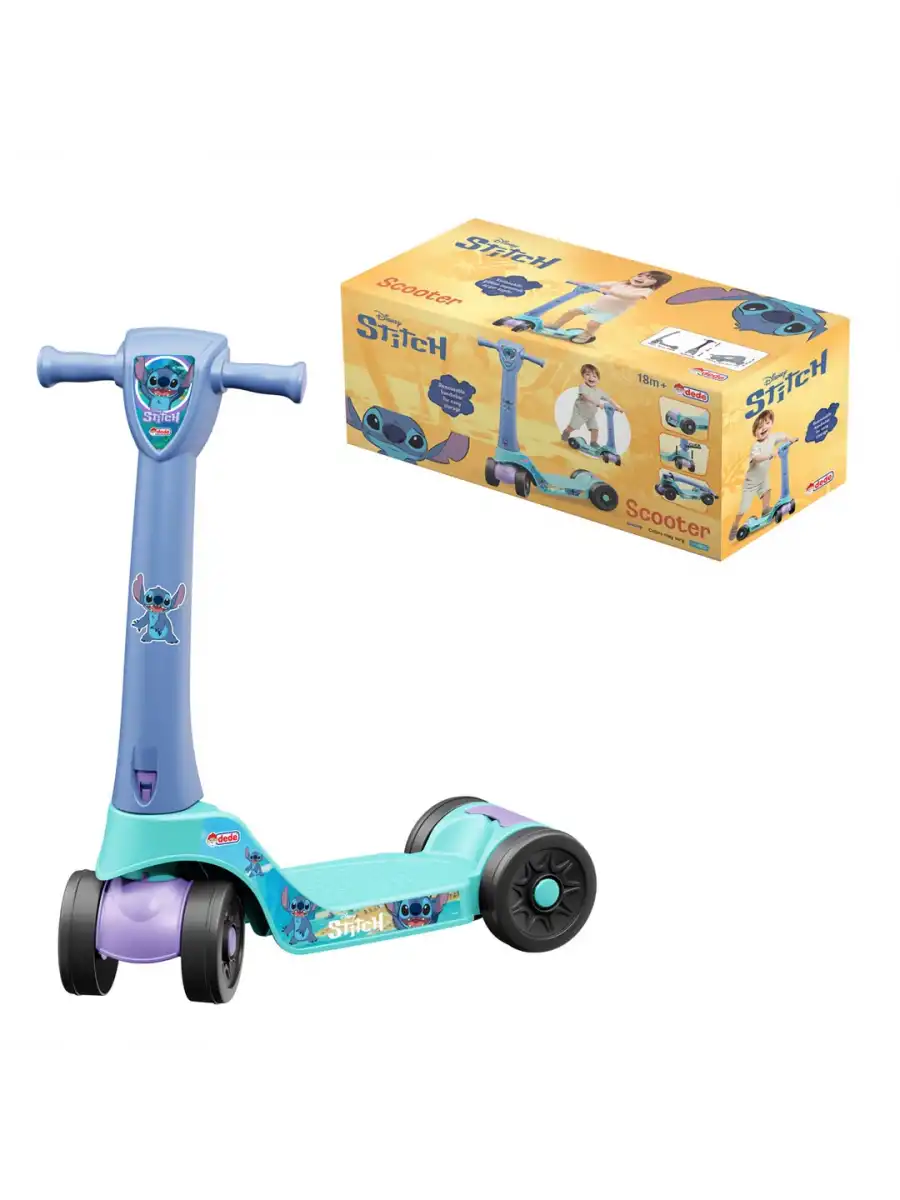 Stitch Scooter - Plastik Scooter - 4 Tekerli Scooter - Bingit - Kaykay Disney Stitch Scooter