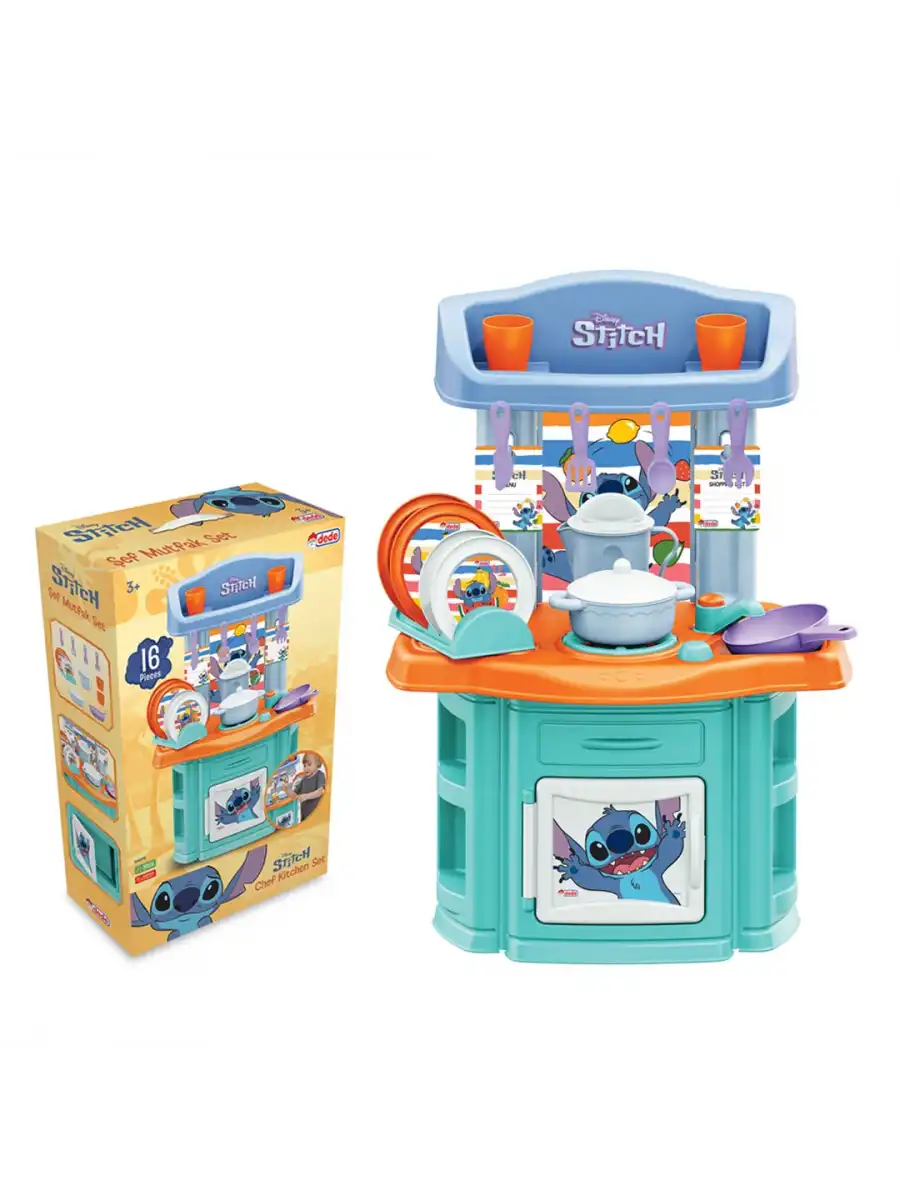 Stitch Şef Mutfak Seti - Mutfak Setleri - Ev Oyuncak Setleri - Disney Stitch Mutfak