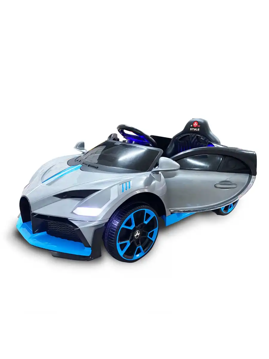 Style GT Gri Uzaktan Kumandalı 4X2 12 Volt Akülü Araba - RC Bugatti Divo Akülü Araba