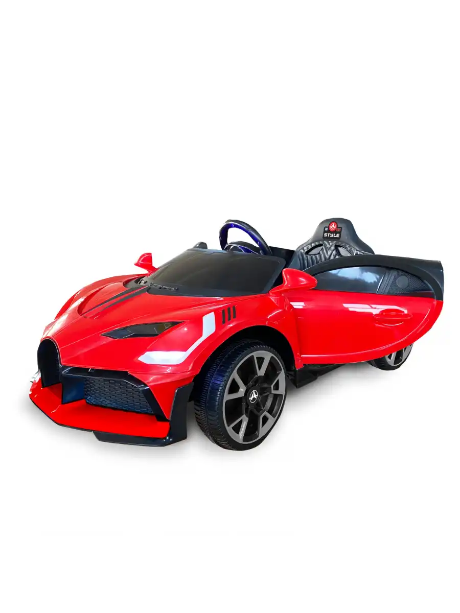 Style GT Kırmızı Uzaktan Kumandalı 4X2 12 Volt Akülü Araba - RC Bugatti Divo Akülü Araba