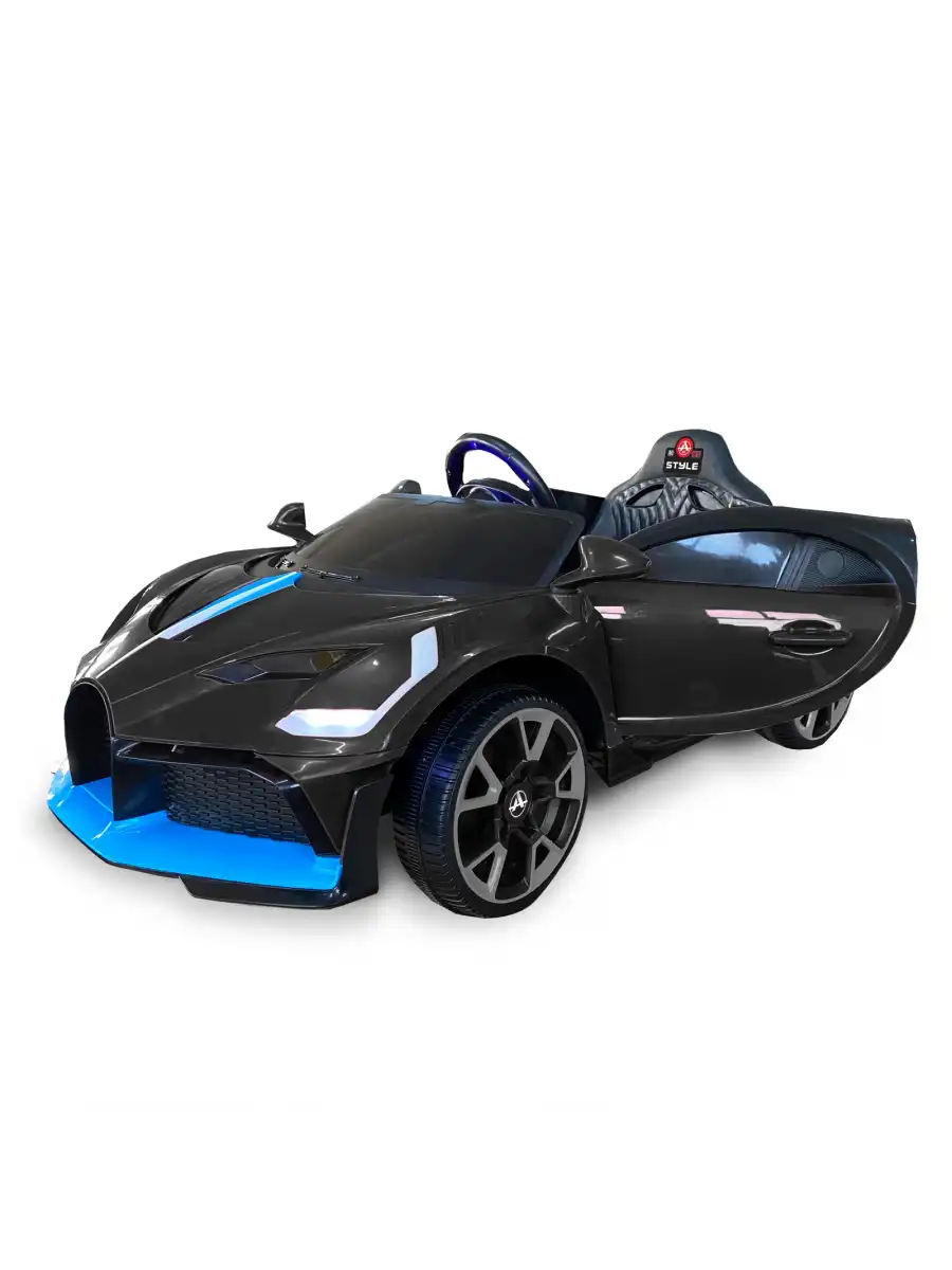 Style GT Siyah Uzaktan Kumandalı 4X2 12 Volt Akülü Araba - RC Bugatti Divo Akülü Araba