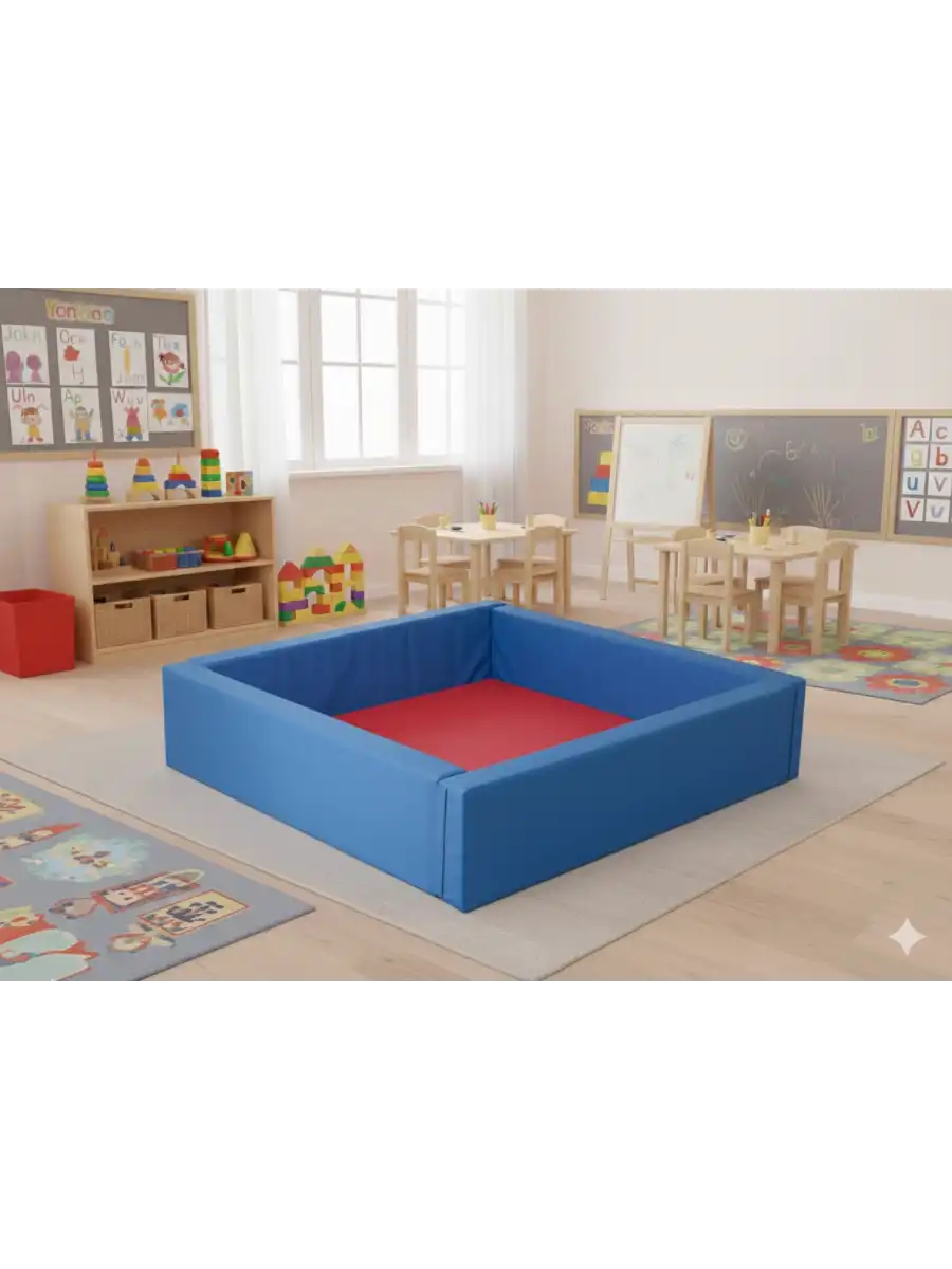 Sünger Kare Top Havuzu 165 cm. - Sünger Soft Play Top Havuzu Çocuk Oyun Alanı