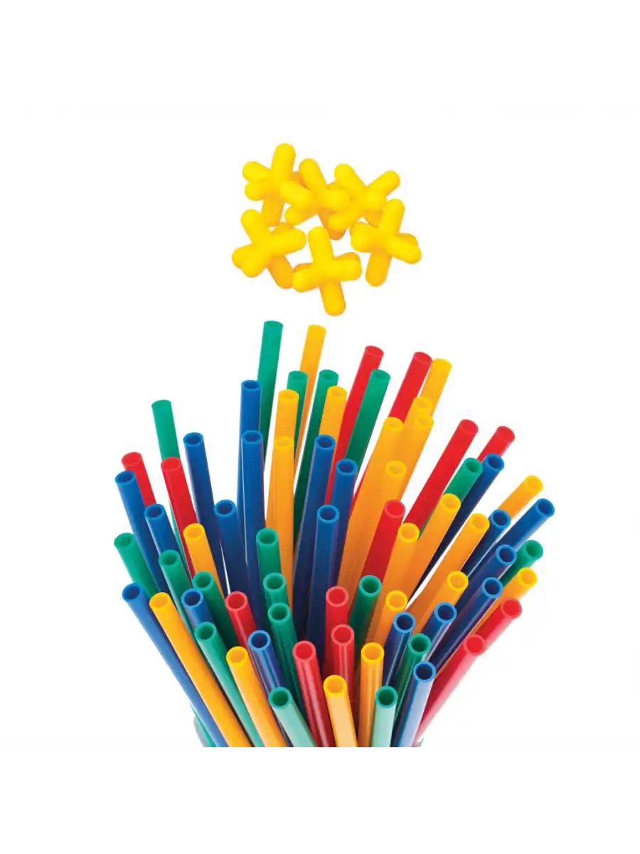 Süper Bambu Çubuklar (200 Parça) - Lego Setleri - Borular Lego - Plastik Çubuklar