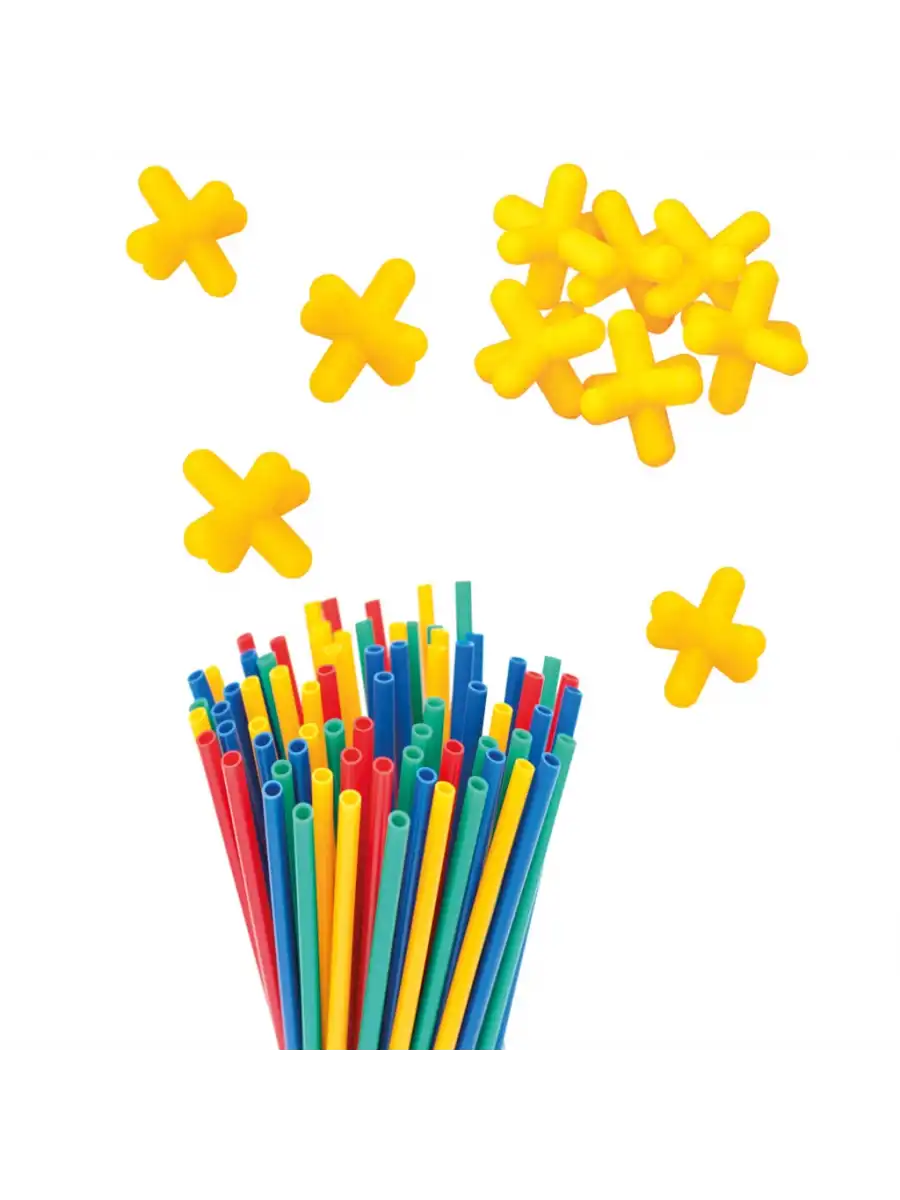 Süper Bambu Çubuklar (300 Parça) - Lego Setleri - Borular Lego - Plastik Çubuklar