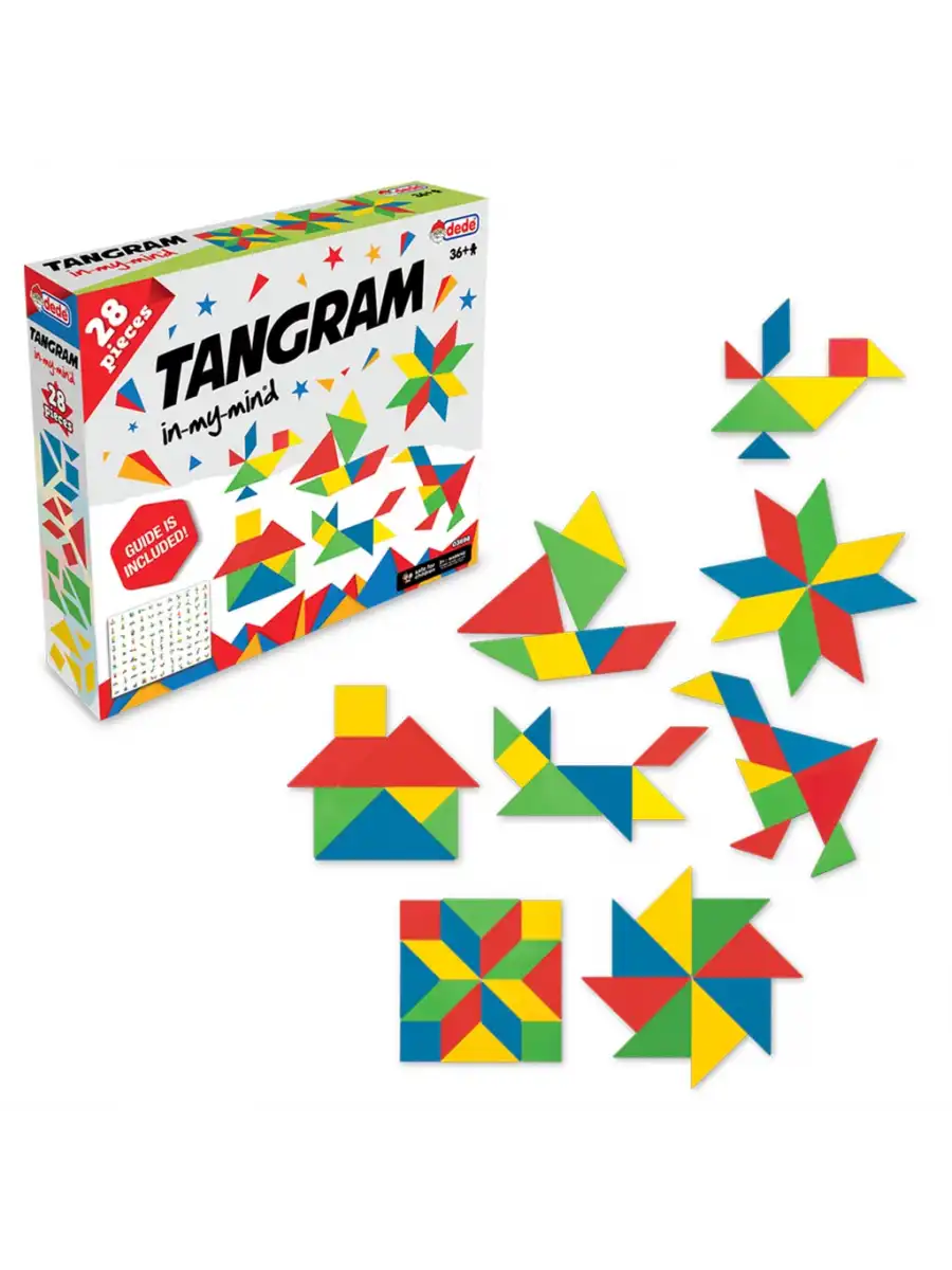 Tangram Lego (28 Parça) - Lego Setleri - Tangram Oyunu - Şekilli Lego - Tagram Seti
