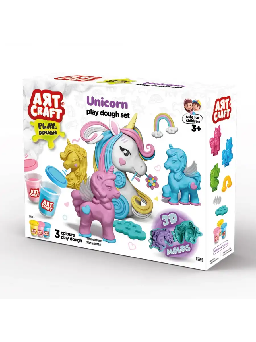 Unicorn Oyun Hamur Seti 168 Gr. - Oyun Hamuru Seti - Hamur Setleri - Hamur Kalıpları - Boynuzlu At