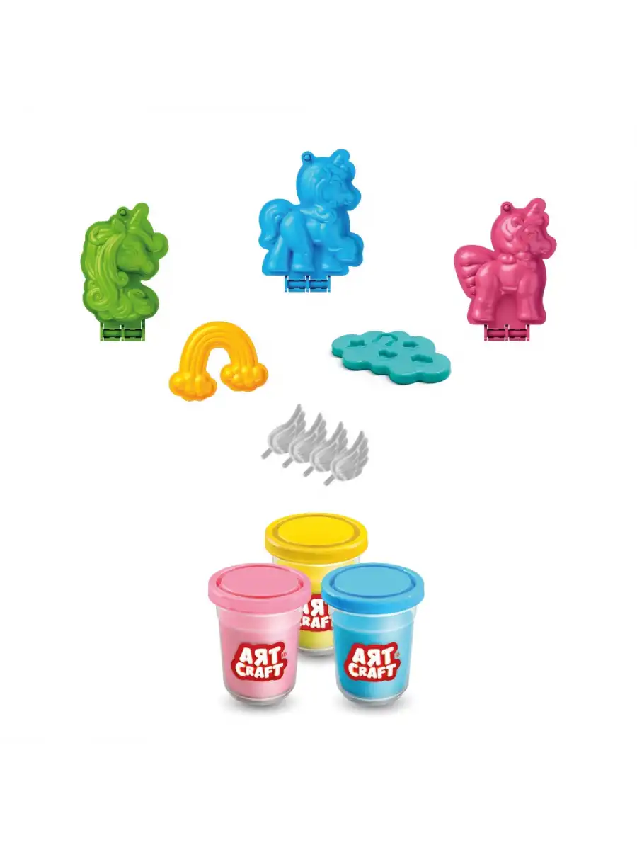 Unicorn Oyun Hamur Seti 168 Gr. - Oyun Hamuru Seti - Hamur Setleri - Hamur Kalıpları - Boynuzlu At