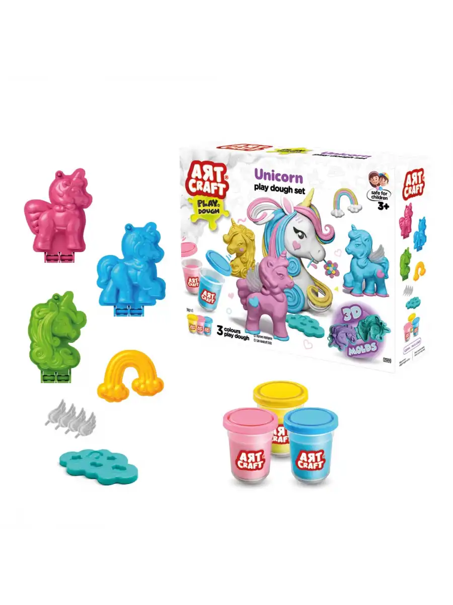 Unicorn Oyun Hamur Seti 168 Gr. - Oyun Hamuru Seti - Hamur Setleri - Hamur Kalıpları - Boynuzlu At