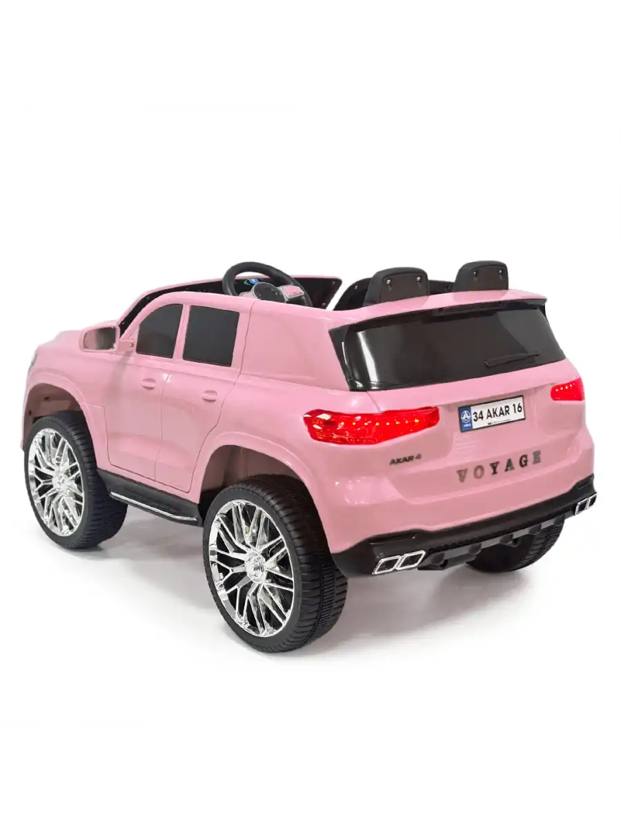 Voyage GT Pembe Uzaktan Kumandalı 4X2 12 Volt Akülü Araba - RC Volvo Akülü Araba Volvo Akülü Araç
