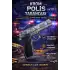 Mantar Patlatan Metal Krom Polis Tabancası - Metal Polis Silahı Çelik Mantar Silahı