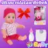 Naime Altını Islatan Et Bebek - Oyuncak Altını Islatan Bebek - Su İçen Bebek - Altına İşeyen Bebek - Pembe