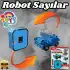 Pocket Morphers 0 Askeri Jip - Roboto Dönüşen Sayılar - 0 Numara Robot - Transformers - Robot Sayı