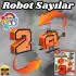 Pocket Morphers 2 Helikopter - Roboto Dönüşen Sayılar - 2 Numara Robot - Transformers - Robot Sayı