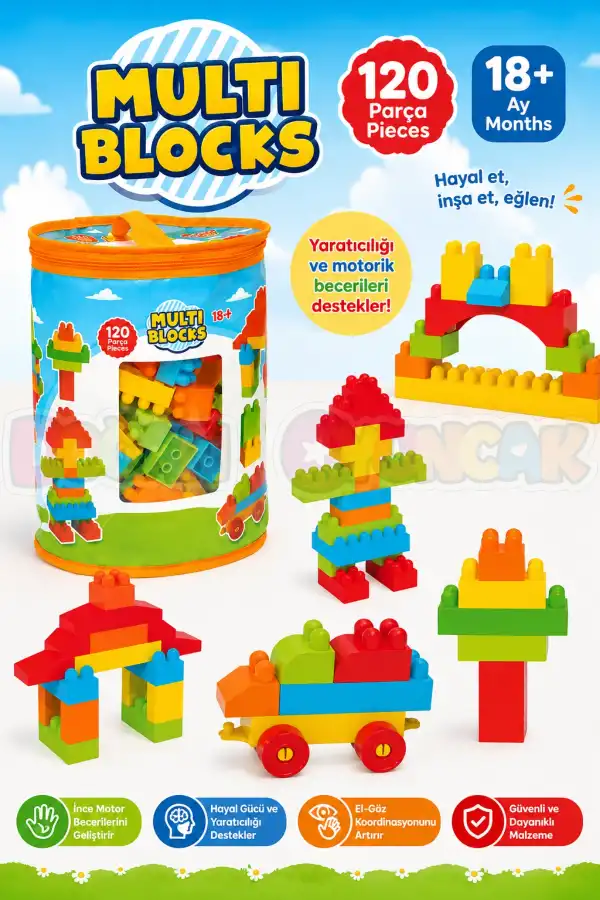 Multi Blocks (120 Parça) - Multi Bloklar - Mutli Legolar - Lego Setleri - Lego Oyuncakları