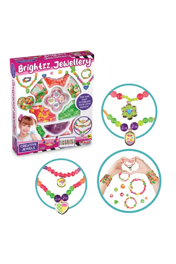 Brightzz Tekli Takı Seti - Dede Takı Seti - Boncuk Kolye Seti - El İşi Oyuncak