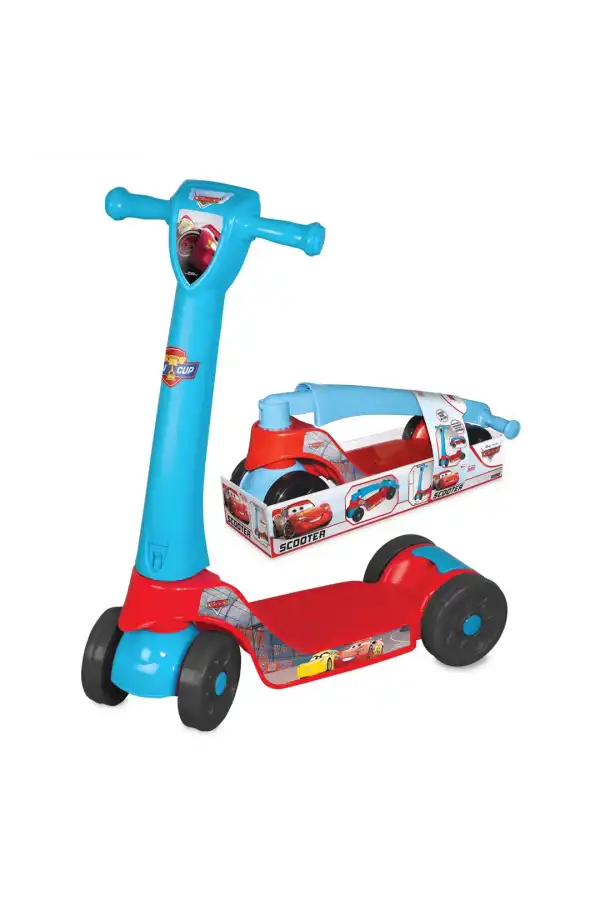 Cars Scooter - Plastik Scooter - 4 Tekerli Scooter - Bingit - Kaykay