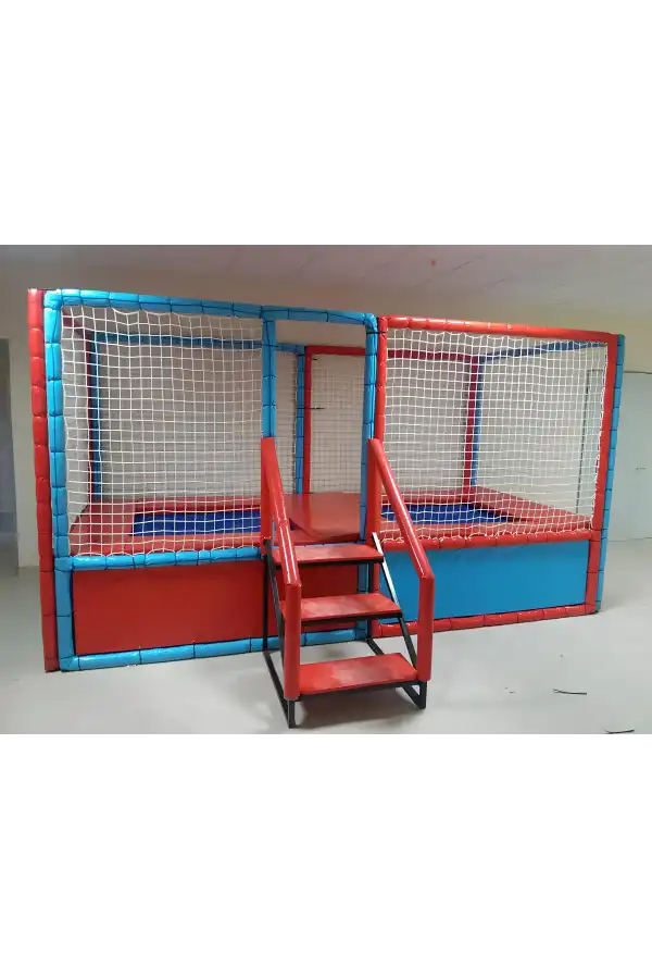 Çift Taraflı Trambolin - Sünger Soft Play Top Havuzu Çocuk Oyun Alanı