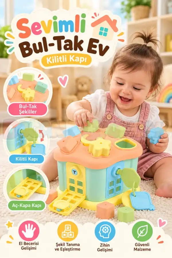 Dolu 5196 Sevimli Bul-Tak Ev - Kilitli Kapı