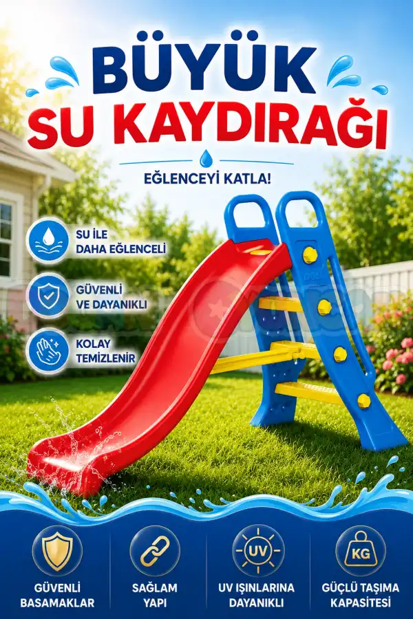 Dolu Büyük Su Kaydırağı 3029 - Çocuk Kaydırak - Çocuk Kaydırağı Büyük Kaydırak