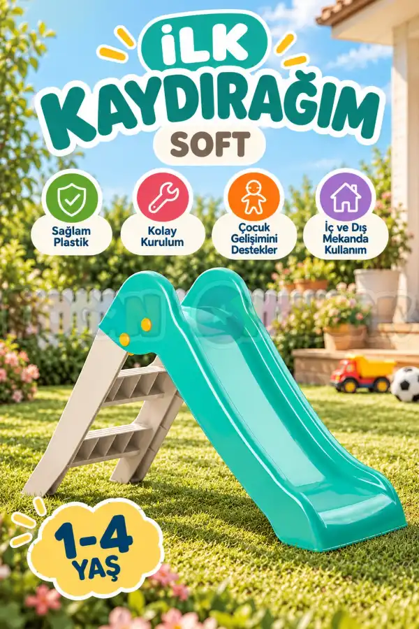Dolu İlk Kaydırağım Soft 3001 - Çocuk Kaydırak