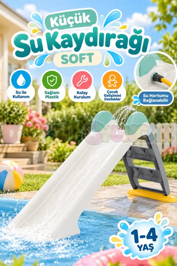 Dolu Küçük Su Kaydırağı Soft 2631 - Çocuk Kaydırak