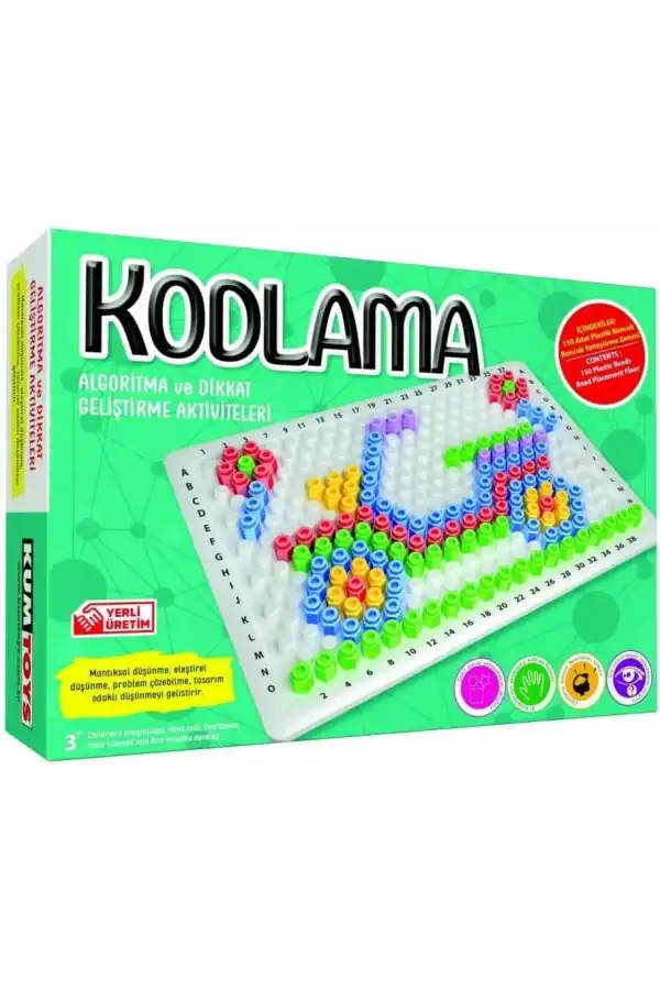 Kumtoys Kodlama Oyunu - Kordinat Oyunu - Bulmaca Yapımı - Kodlama Resim Oyunu