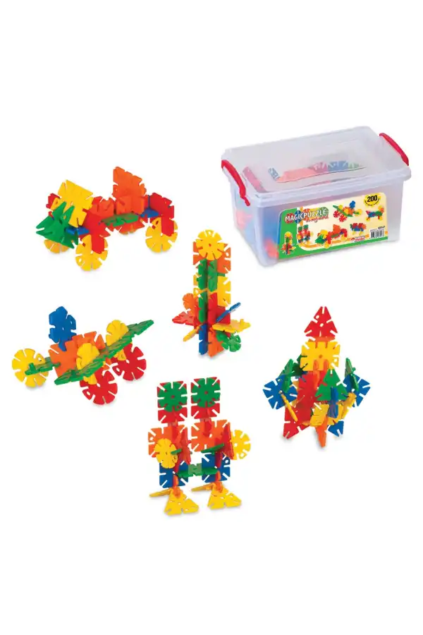 Magic Puzzle Lego (200 Parça) - Sihirli Puzzle- Küçük Bloklar - Sihirli Legolar Oyuncak