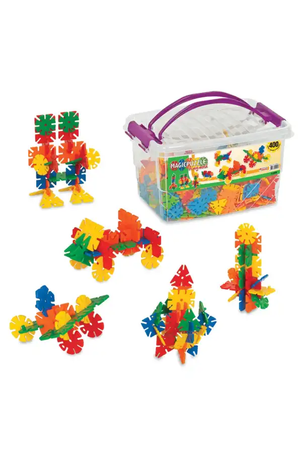 Magic Puzzle Lego (400 Parça) - Sihirli Puzzle- Küçük Bloklar - Sihirli Legolar Oyuncak