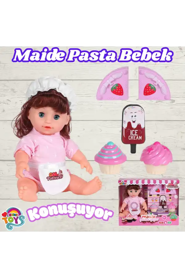 Maide Pasta Yiyor - Türkçe Konuşan Maide Et Bebek - Konuşan Bebek - Maide Bebek - Maide Pasta Bebek - Kumral