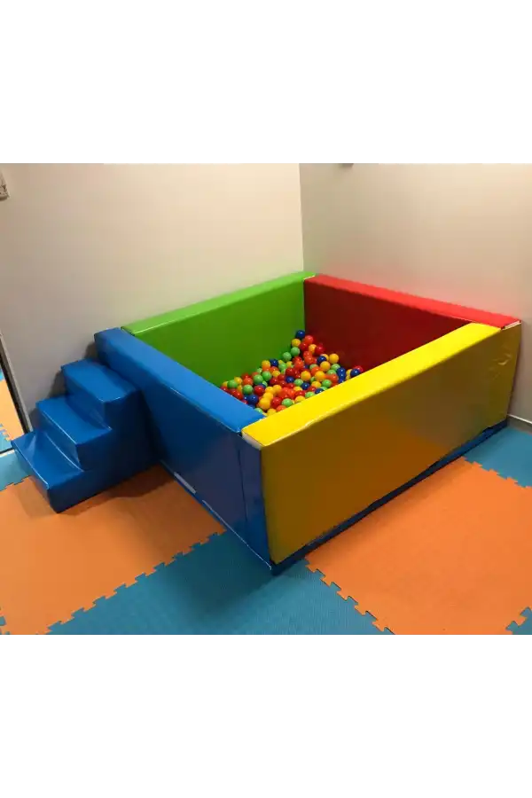 Merdivenli Sünder Top Havuzu - Sünger Soft Play Top Havuzu Çocuk Oyun Alanı
