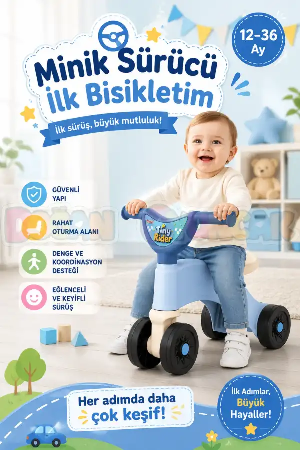 Minik Sürücü İlk Bisikletim Pembe