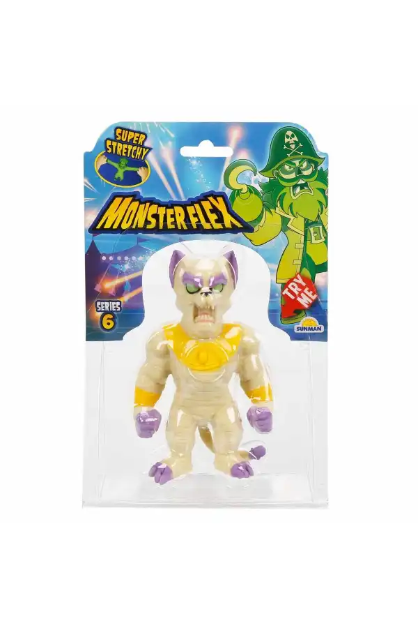 Monster Flex Stretch Mummy Cat Figür - Monster Stretch Figür - Esneyen Oyuncakları Esneyebilen Oyuncak