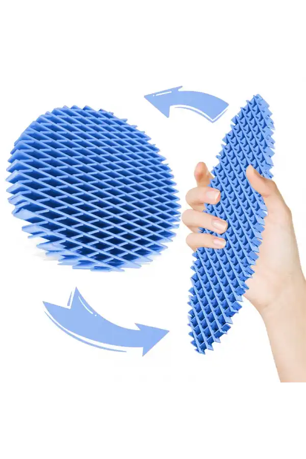 Orijinal Morf Flexi Fidget Stres Oyuncağı Worm fidget Stres Giderici Solucan Stres Yay - Mavi