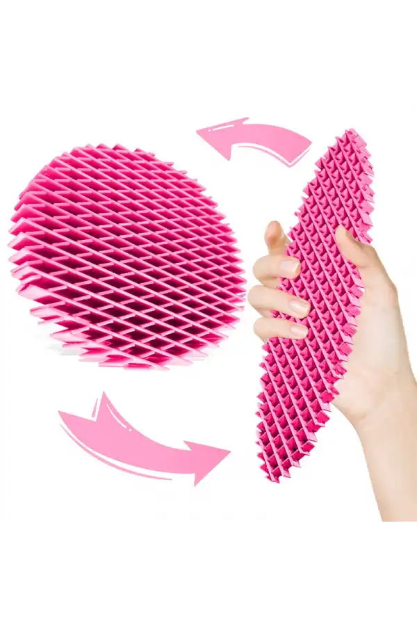 Orijinal Morf Flexi Fidget Stres Oyuncağı Worm fidget Stres Giderici Solucan Stres Yay - Pembe