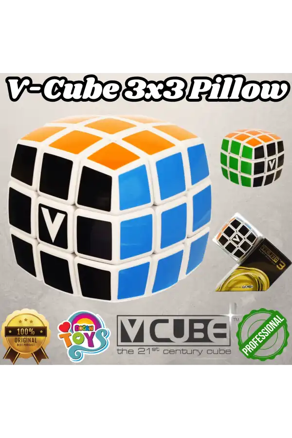 Orijinal V-Cube 3x3 Pillow Küp - V-Cube Küp - Zeka Küpü - 3x3 Pillow Küp - Akıl Küpü - Rubiks Küp -VCube