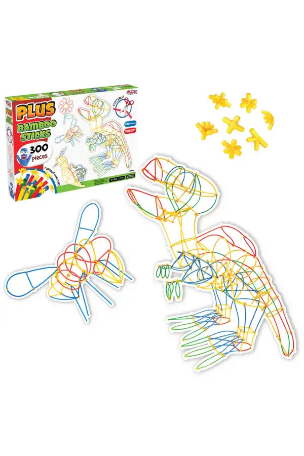 Plus Bambu Çubuklar (300 Parça) - Lego Setleri - Borular Lego - Plastik Çubuklar