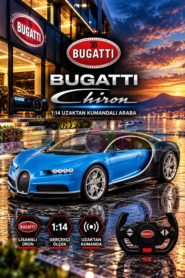 Rastar Bugatti Chiron 1:14 Uzaktan Kumandalı Araba - RC Araba