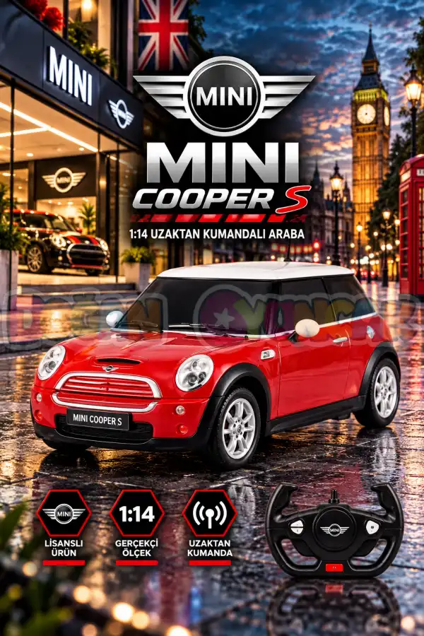 Rastar MINI COOPER S 1:14 Uzaktan Kumandalı Araba - RC Araba
