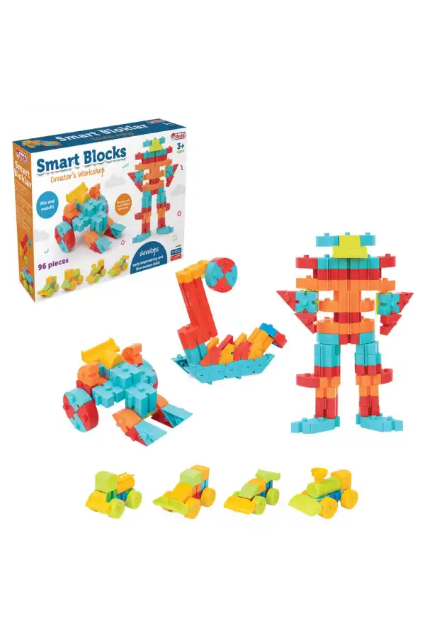 Smart Blocks Lego (96 Parça) - Smart Lego - Smart Bloklar Küçük Bloklar - Legolar Oyuncak Eğitici Lego
