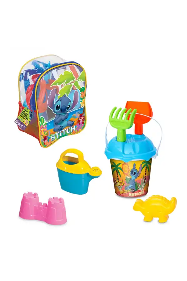 Stitch Resimli Sırt Çantalı Kova Kürek Seti 04063