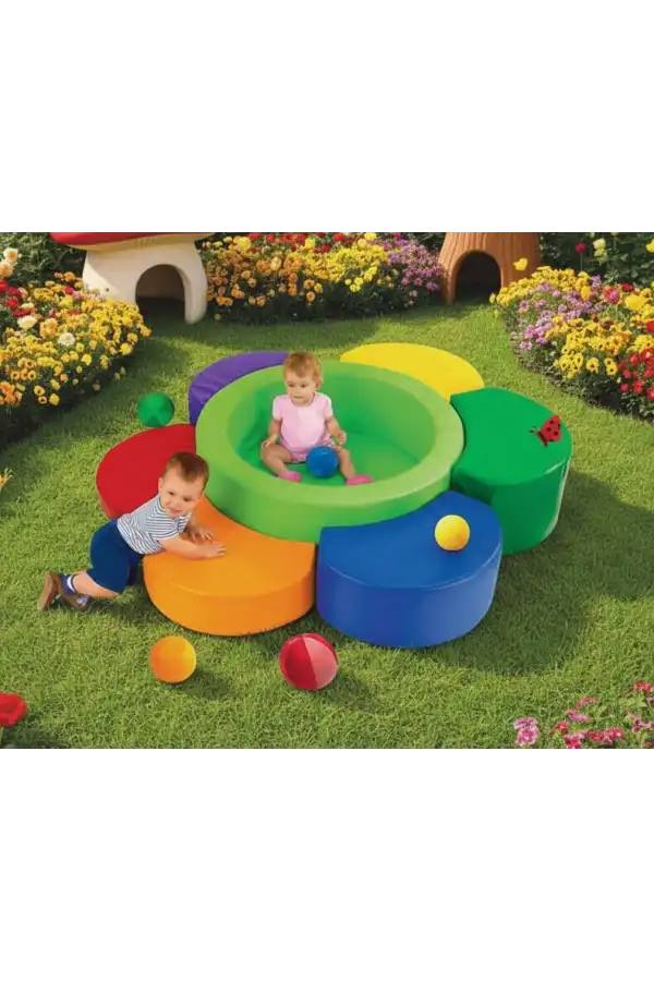 Sünger Papatya Top Havuzu - Sünger Soft Play Top Havuzu Çocuk Oyun Alanı