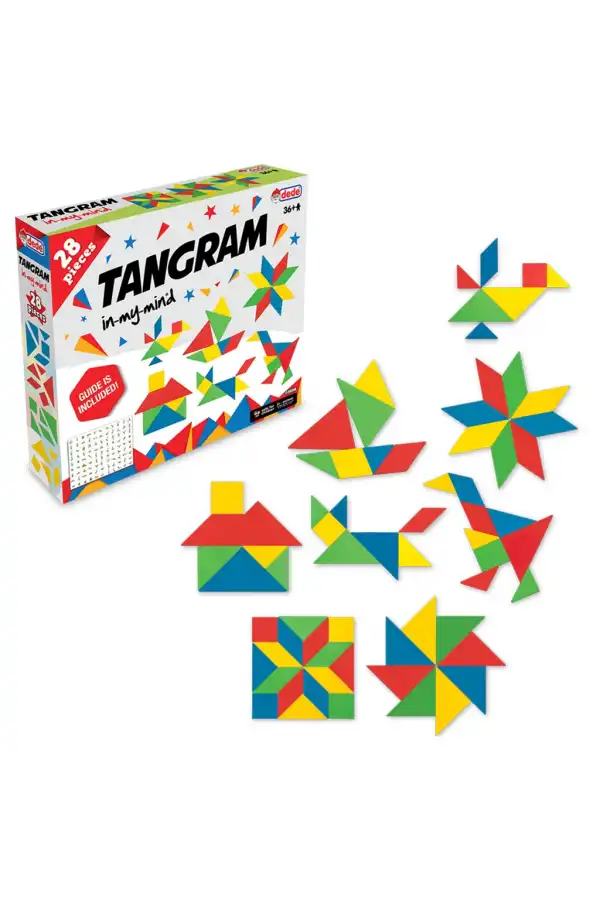 Tangram Lego (28 Parça) - Lego Setleri - Tangram Oyunu - Şekilli Lego - Tagram Seti