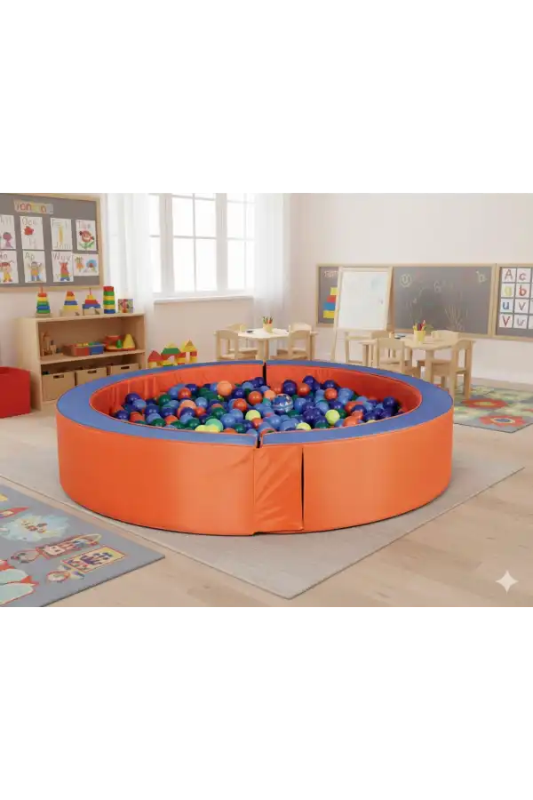 Yuvarlak Top Havuzu 165 cm. - Sünger Soft Play Top Havuzu Çocuk Oyun Alanı