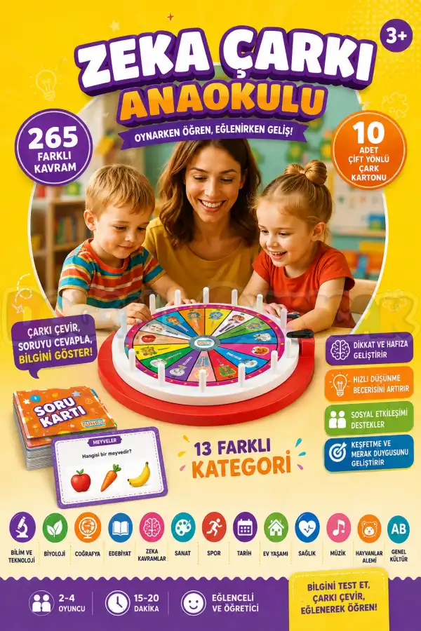 Zeka Çarkı Bigi Yarışması Anaokulu Versiyonu