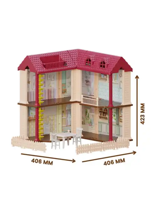 Doğa Ailesi Villa Evi Oyuncak Ev - Tavşan Ailesi Oyun Evi Tavşan Tatil Evi Sylvanian Evi