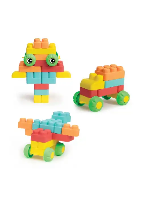 Yumuşak Soft Maxi Bloklar Çantalı (32 Parça) - Soft Yumuşak Bloklar - Büyük Soft Lego Oyuncakları - Yumuşak Lego - Soft Lego