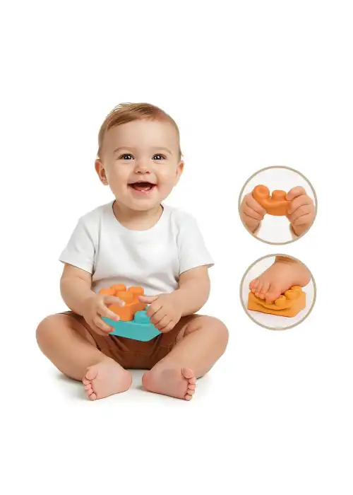 Yumuşak Soft Maxi Bloklar Çantalı (32 Parça) - Soft Yumuşak Bloklar - Büyük Soft Lego Oyuncakları - Yumuşak Lego - Soft Lego